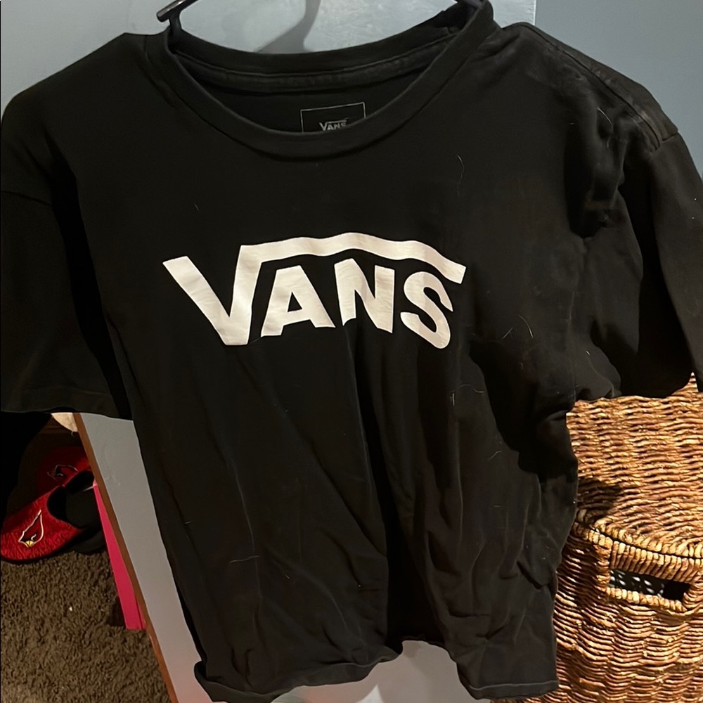 Vans Classic Black Tee with White Print